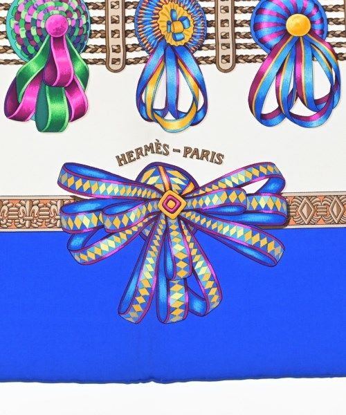 Hermes Bandana Scarf Blue — view 2