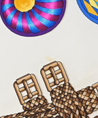 Hermes Bandana Scarf Blue — view 8