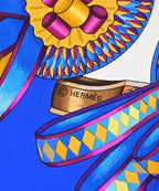 Hermes Bandana Scarf Blue — view 7