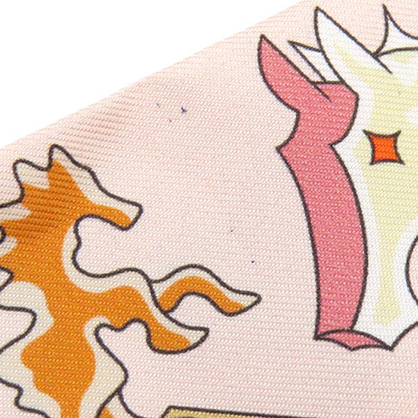 Hermes Scarf Twilly Silk Rose Narkle Vert Amande Multicolor Academia — view 3