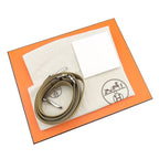 Hermes Shoulder Bag Evelyne 3 23 Taurillon Clemence Dune Silver Brown — view 8