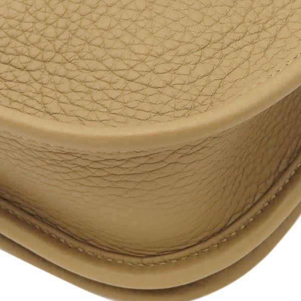 Hermes Shoulder Bag Evelyne 3 23 Taurillon Clemence Dune Silver Brown — view 4