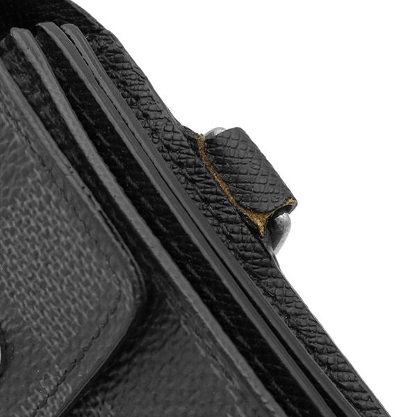 Louis Vuitton Wallet Portefeuille Accordion Damier Graphite Canvas Silver Chain — view 6