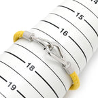 Hermes Bracelet Jumbo Leather Metal Yellow Silver Braided — view 7