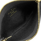 Louis Vuitton Coin Purse Key Case Pochette Cles Monogram Empreinte Black Gold — view 7