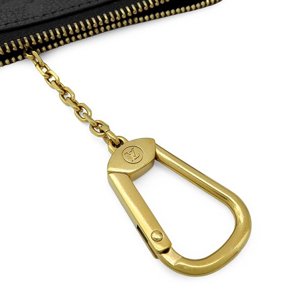 Louis Vuitton Coin Purse Key Case Pochette Cles Monogram Empreinte Black Gold — view 8