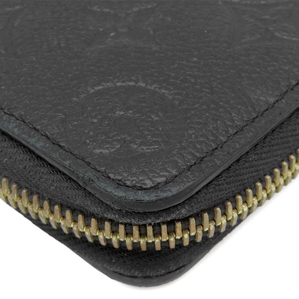 Louis Vuitton Wallet Portefeuille Clemence Monogram Empreinte Noir Gold Black — view 4