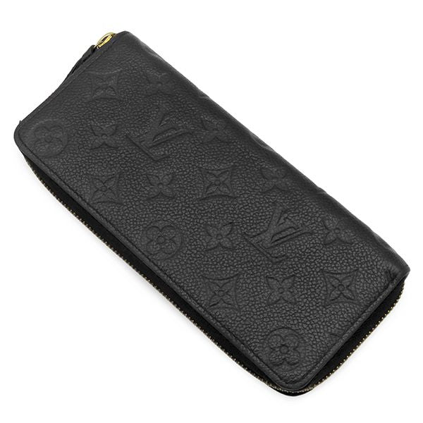 Louis Vuitton Wallet Portefeuille Clemence Monogram Empreinte Noir Gold Black — view 2