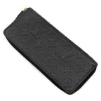 Louis Vuitton Wallet Portefeuille Clemence Monogram Empreinte Noir Gold Black — view 2