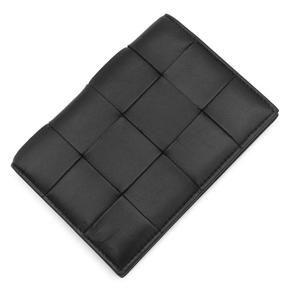 Bottega Veneta Passport Case Cassette Calfskin Black — view 2