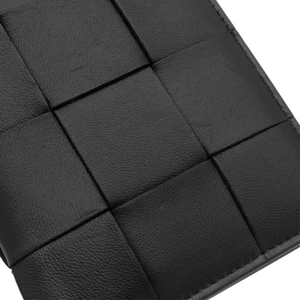 Bottega Veneta Passport Case Cassette Calfskin Black — view 5