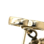 Chanel 09A Earrings CC Logo Color Stone Chain Pink Gold CC Mark Drop Swing — view 5