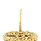 Chanel Earrings CC Logo Circle Gold Plated CC Mark Round — view 4