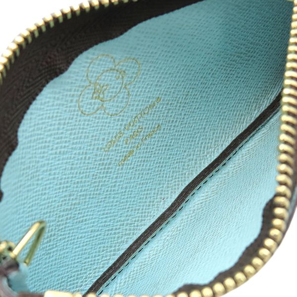 Louis Vuitton Coin Purse Pochette Cles Monogram Canvas Azur Frost Key — view 6