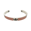 Gucci Adidas Collaboration 925 Sterling Silver Orange Bangle Bracelet