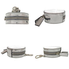 Gucci GG Embossed Pouch Key Holder Charm Silver Keychain — view 4
