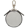 Gucci GG Embossed Pouch Key Holder Charm Silver Keychain