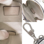 Gucci GG Embossed Pouch Key Holder Charm Silver Keychain — view 5