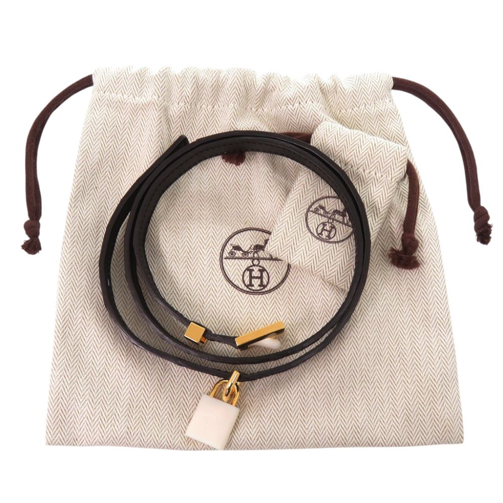 Hermes Lucky Belt Porosus Black — view 2