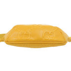 Gucci GG Embossed Leather Yellow Belt Bag — view 4