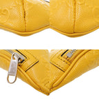 Gucci GG Embossed Leather Yellow Belt Bag — view 5