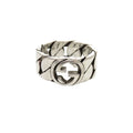 Gucci Interlocking G 925 Sterling Silver Ring