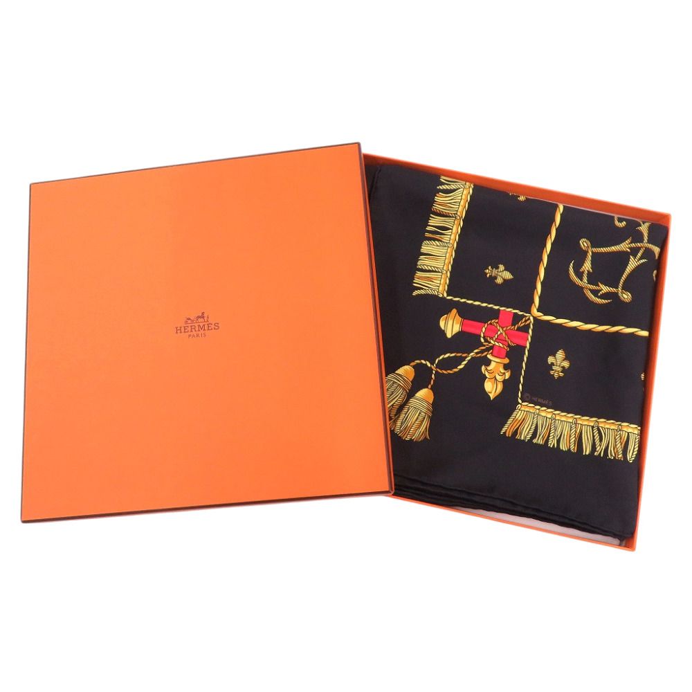 Hermes Carre 90 Queen's Coronation Vue du Carrosse de la Galere la Reale Silk — view 2