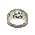 Gucci Interlocking G Arabesque 925 Sterling Silver Ring — view 3