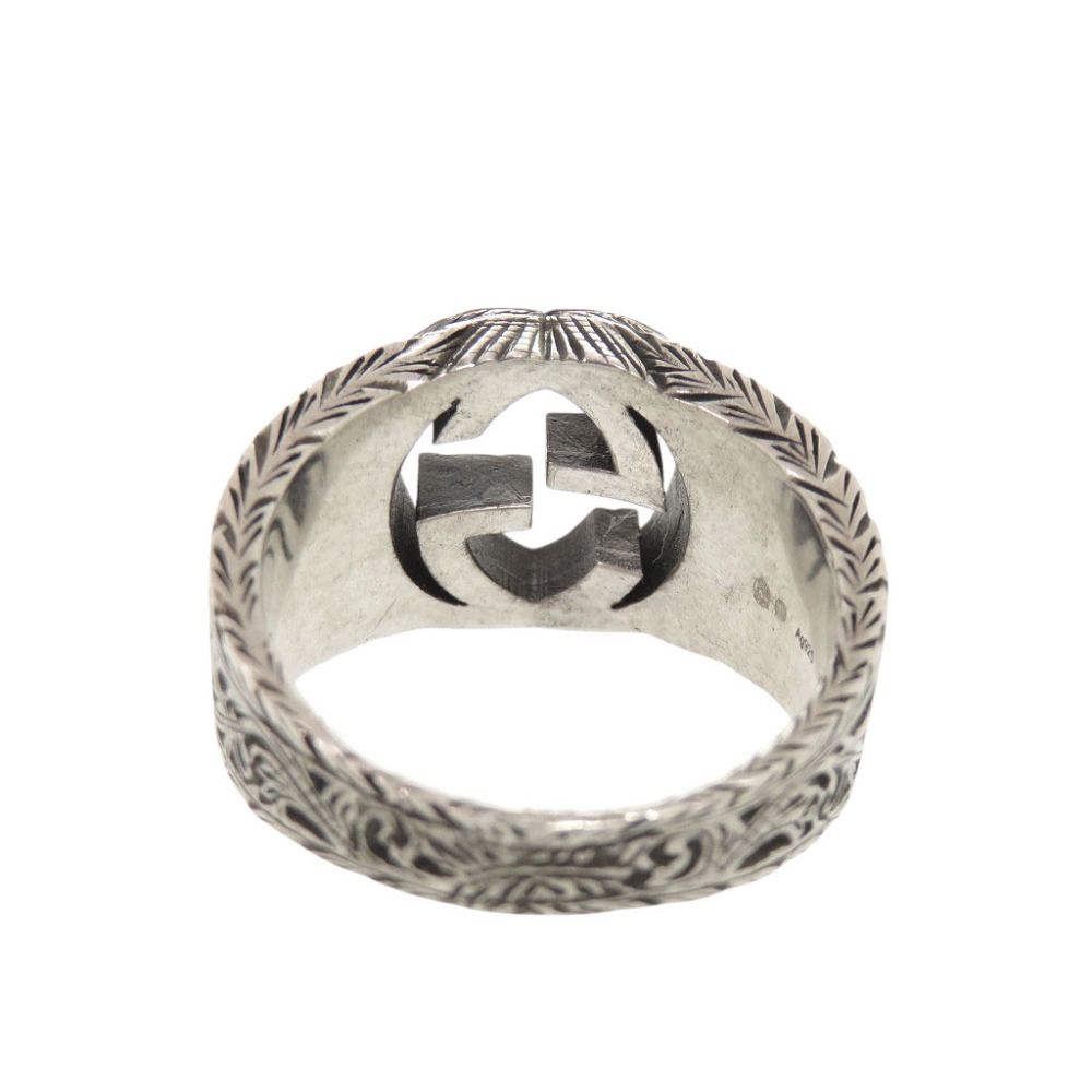Gucci Interlocking G Arabesque 925 Sterling Silver Ring — view 8