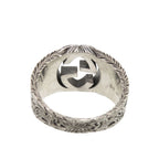 Gucci Interlocking G Arabesque 925 Sterling Silver Ring — view 8