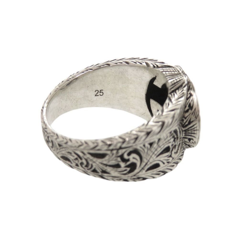 Gucci Interlocking G Arabesque 925 Sterling Silver Ring — view 7