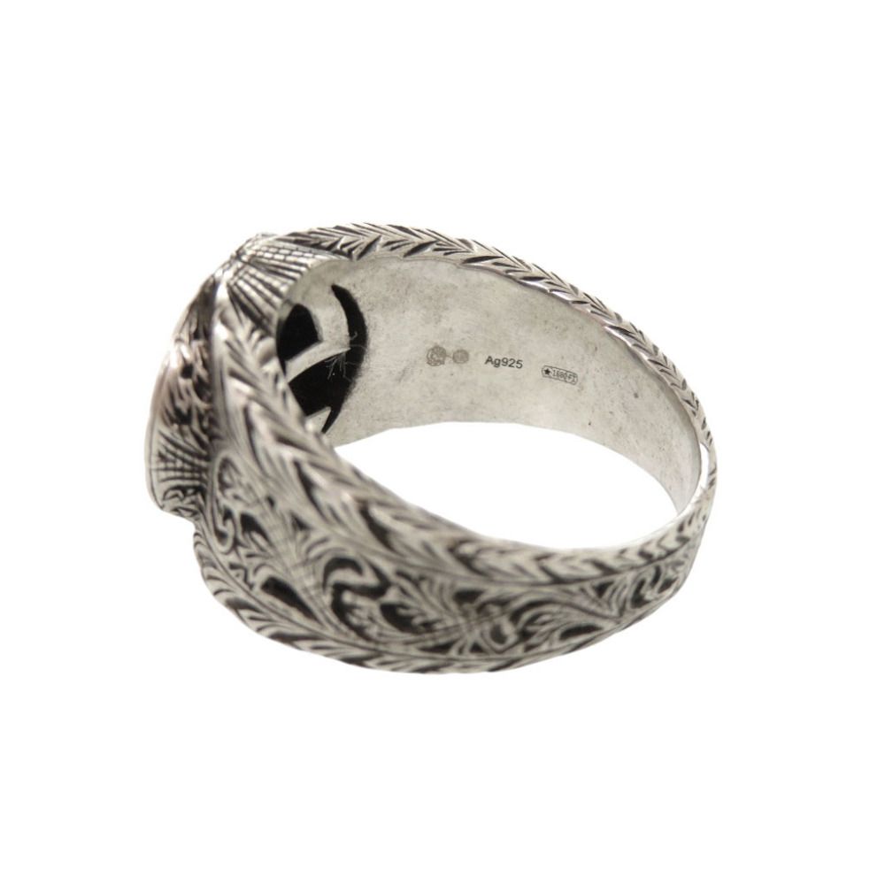 Gucci Interlocking G Arabesque 925 Sterling Silver Ring — view 6
