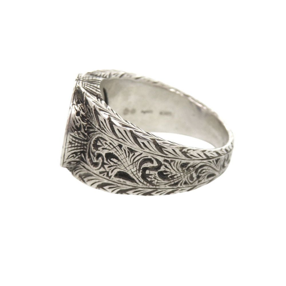 Gucci Interlocking G Arabesque 925 Sterling Silver Ring — view 2