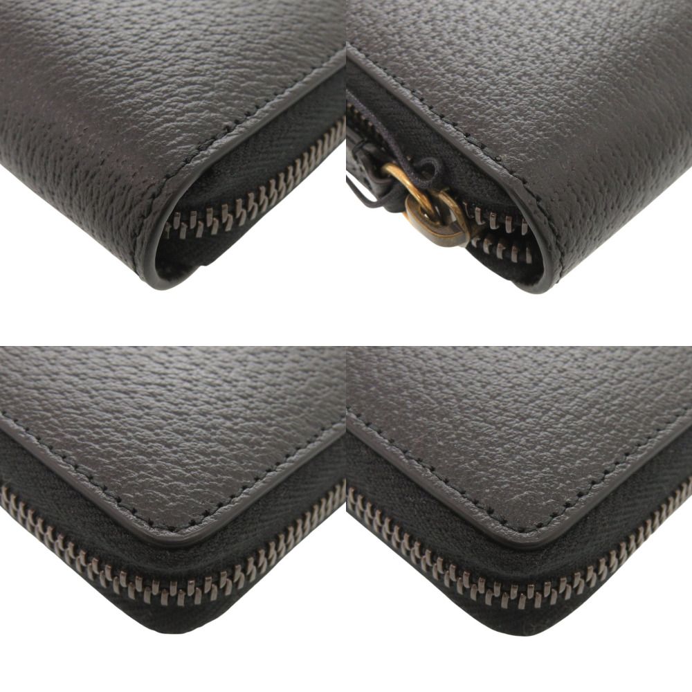 Gucci Animalier Leather Black Zip Around Wallet — view 4