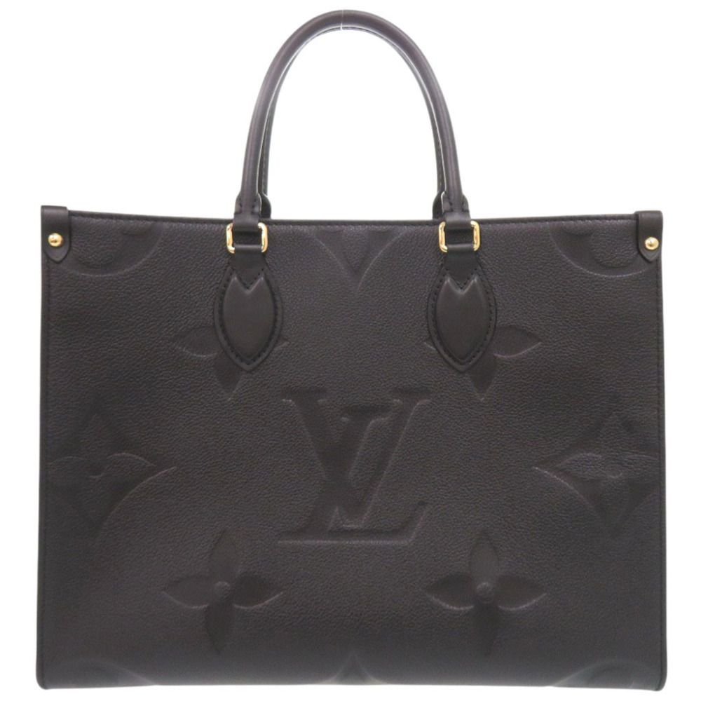 Louis Vuitton on the Go MM Monogram Empreinte Noir 2-Way Tote Black — view 3