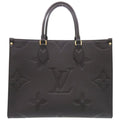 Louis Vuitton on the Go MM Monogram Empreinte Noir 2-Way Tote Black