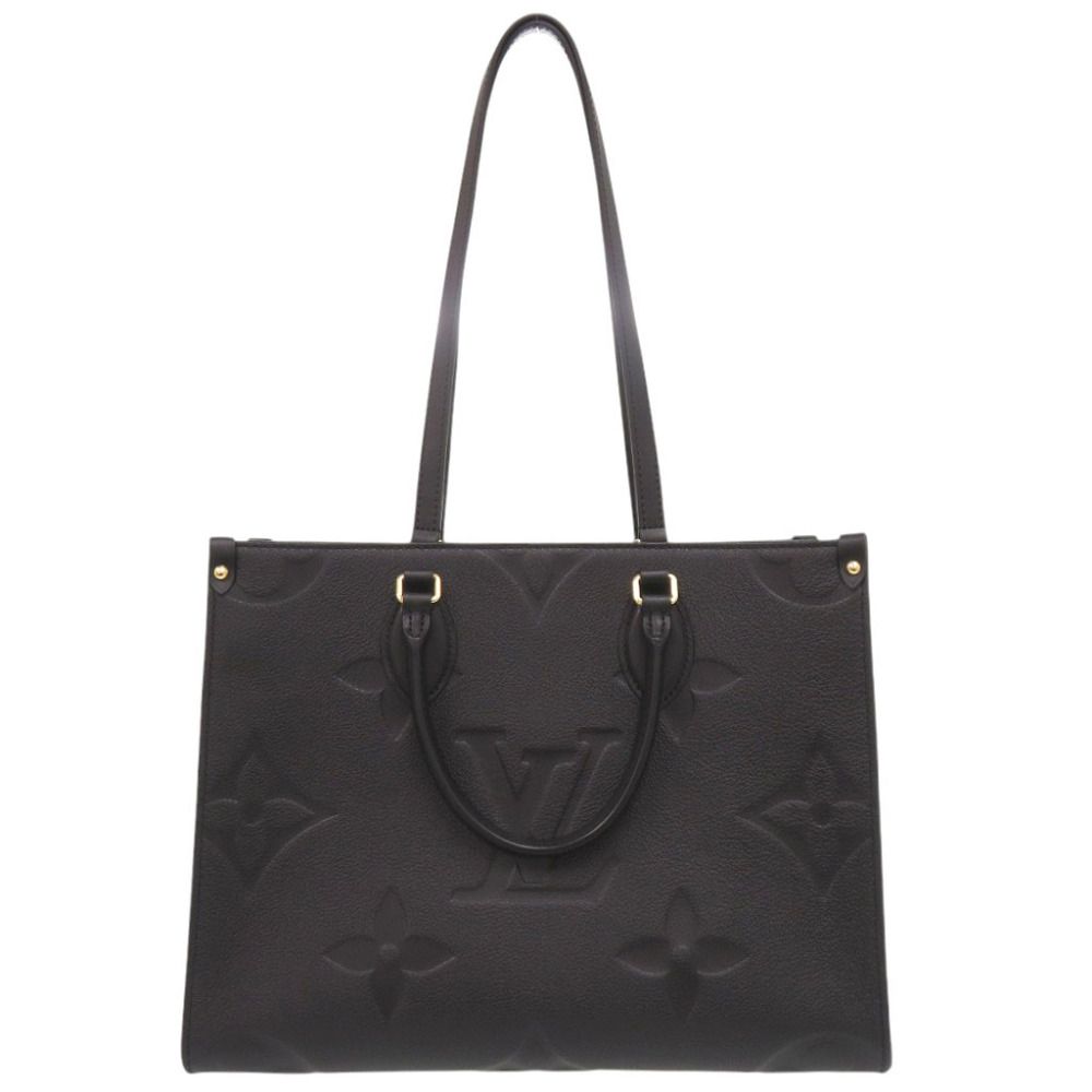 Louis Vuitton on the Go MM Monogram Empreinte Noir 2-Way Tote Black — view 4