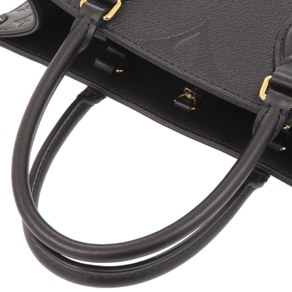 Louis Vuitton on the Go MM Monogram Empreinte Noir 2-Way Tote Black — view 7