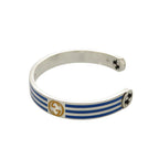 Gucci Adidas Collaboration Bangle 925 Sterling Silver Blue Bracelet — view 4