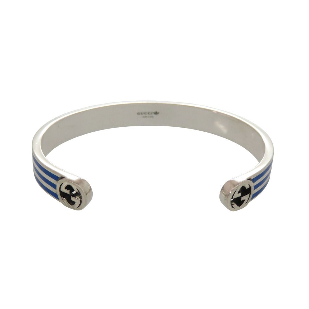 Gucci Adidas Collaboration Bangle 925 Sterling Silver Blue Bracelet — view 2