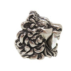 Gucci Lion Head Metal Stone Silver Ring — view 4