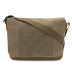 Louis Vuitton Damier Geant Petit Message Messenger Bag Crossbody Tail Khaki