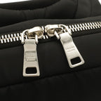 Prada Tessuto Pocket Rubber Logo Backpack Nylon Nero Black Khaki Green Silver — view 5