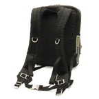 Prada Tessuto Pocket Rubber Logo Backpack Nylon Nero Black Khaki Green Silver — view 2