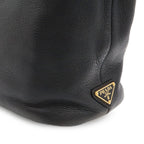 Prada Perforated Logo Tote Leather Nero Black — view 7
