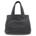 Prada Perforated Logo Tote Leather Nero Black