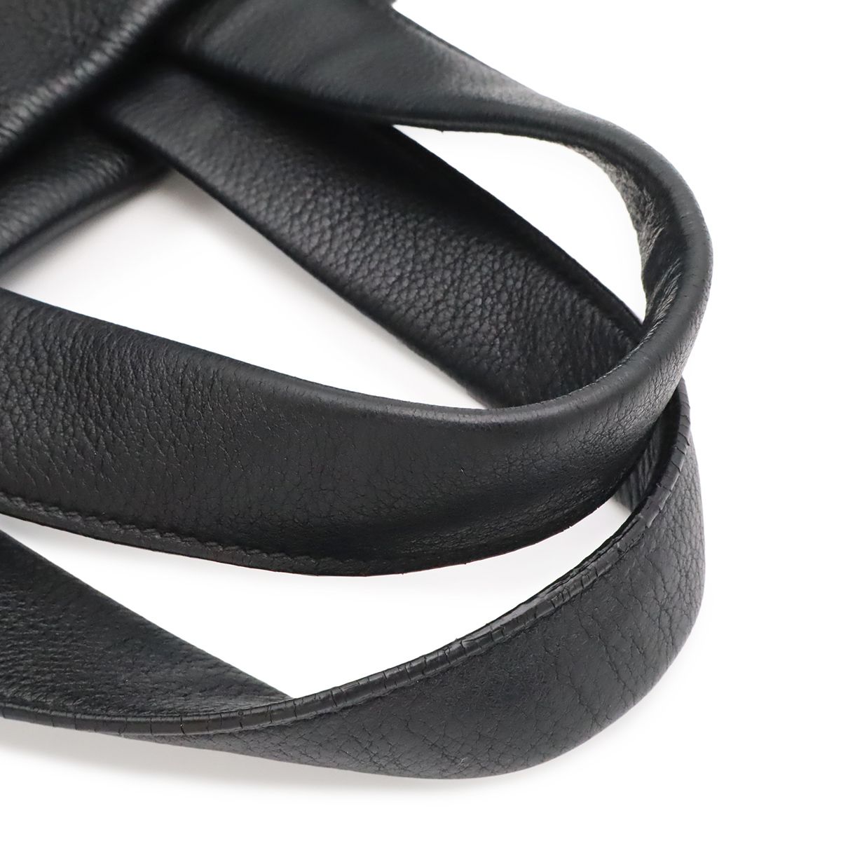 Prada Perforated Logo Tote Leather Nero Black — view 4