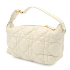 Dior Travel Cannage Nomad Pouch Shoulder Bag Leather White — view 2