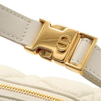 Dior Travel Cannage Nomad Pouch Shoulder Bag Leather White — view 5