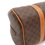Celine Macadam Mini Boston Bag Leather Dark Brown Light Gold — view 3
